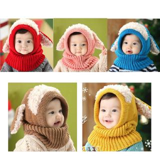 baby winter hat with ties
