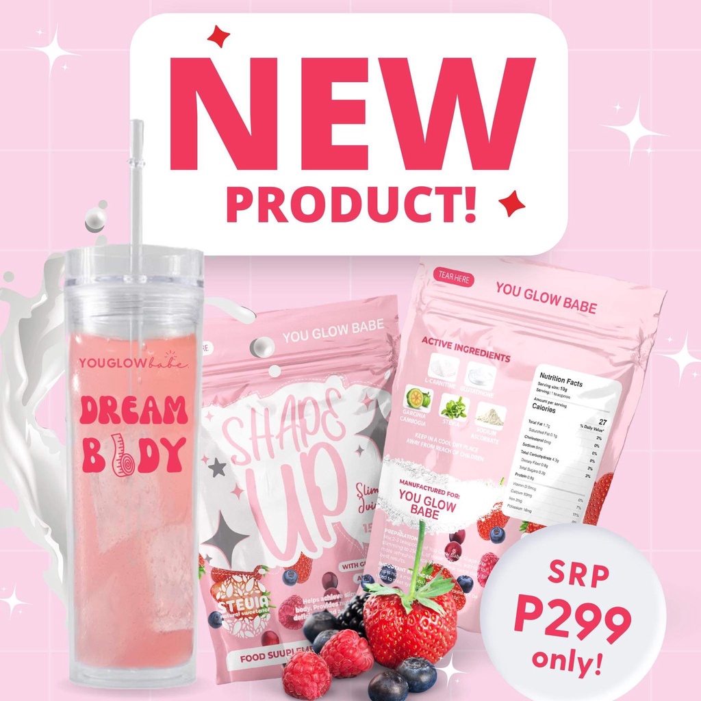YGB SHAPE UP JUICE / FAT BURNER / BEAUTY WHITE GLUTATHIONE