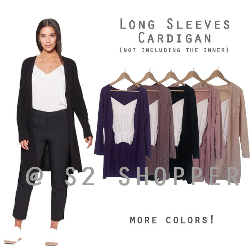 long blazer cardigan