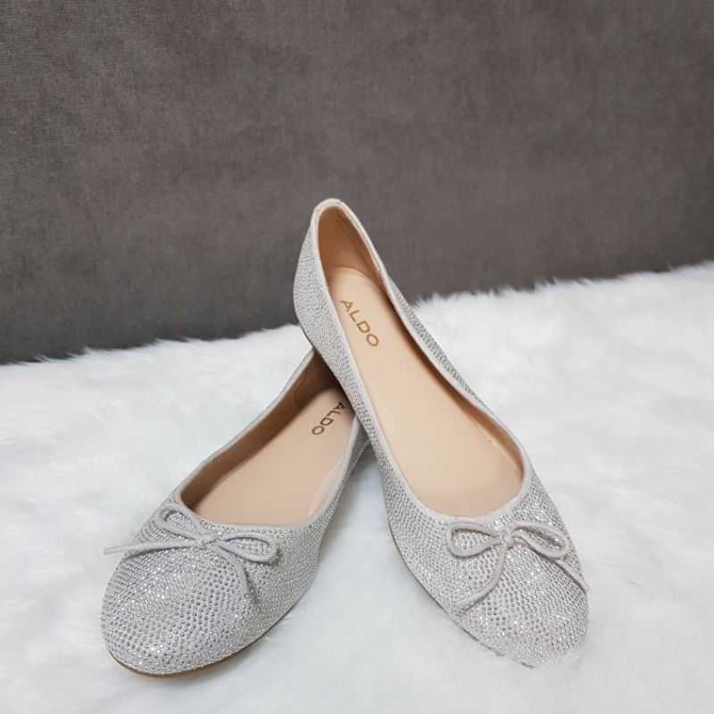 aldo silver flats