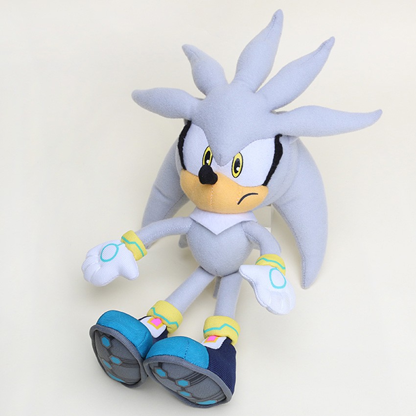 silver the hedgehog plush