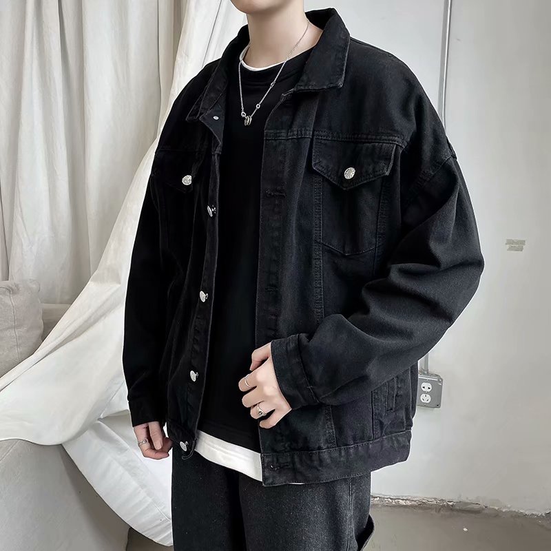 【SALE】 Spring and autumn new denim jacket male Korean style trendy ...
