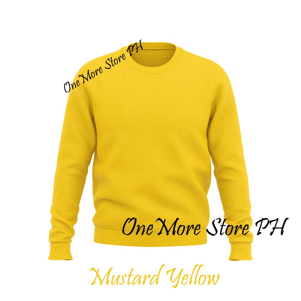yellow crew neck