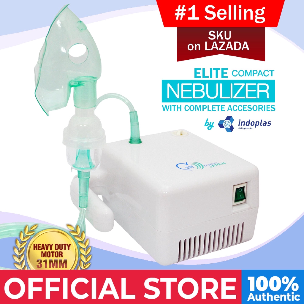 Indoplas Elite Compact Nebulizer (w/ complete accessories) Shopee
