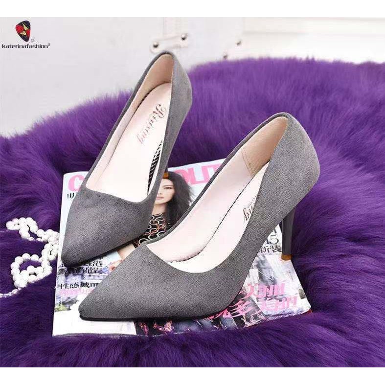 Women Office Wear Closed Toes Heeled Shoes D72 Shopee Philippines