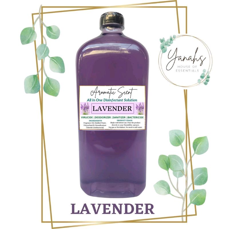 LAVENDER AllinOne Organic Humidifier Disinfectant Solution Water Base