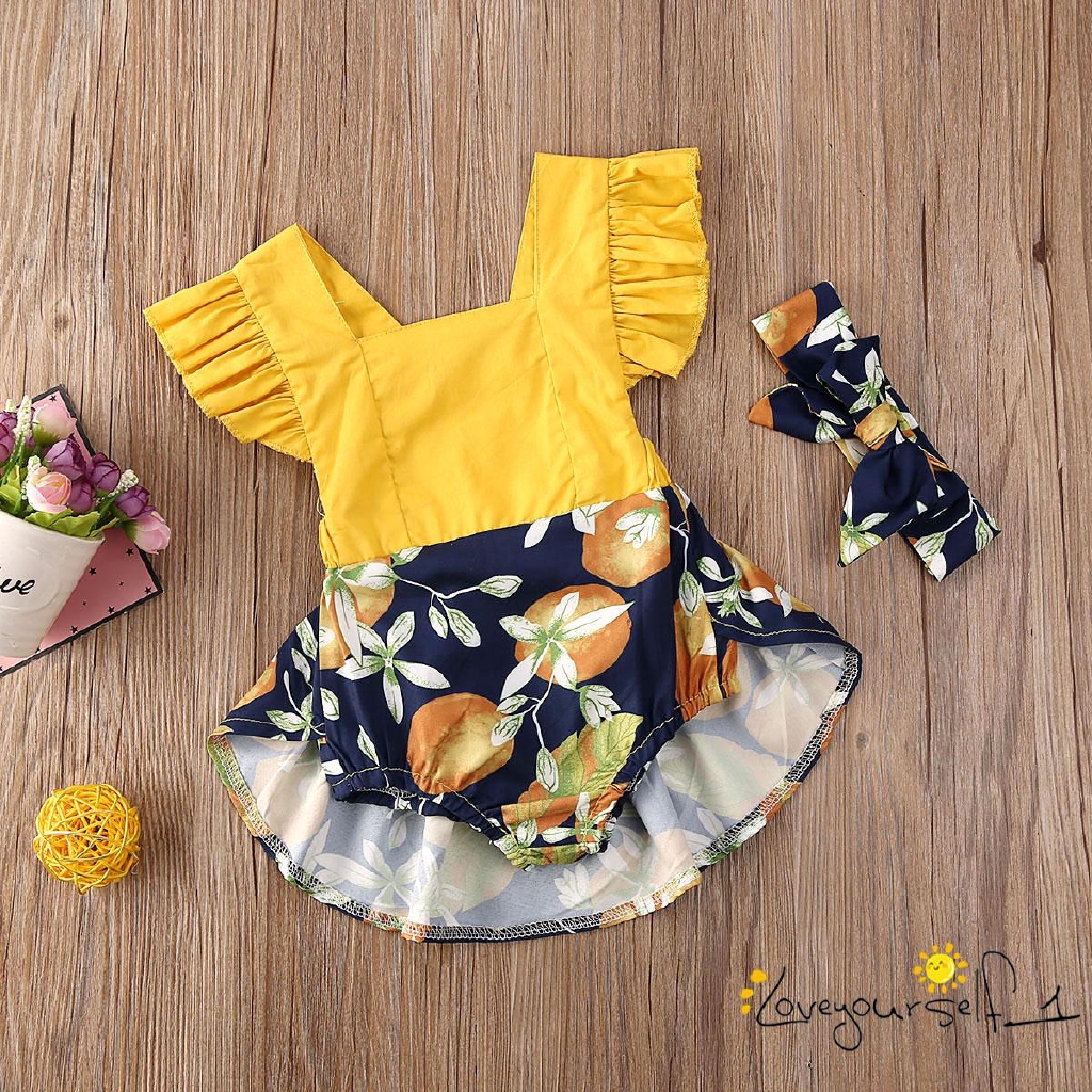 baby girl lemon outfit