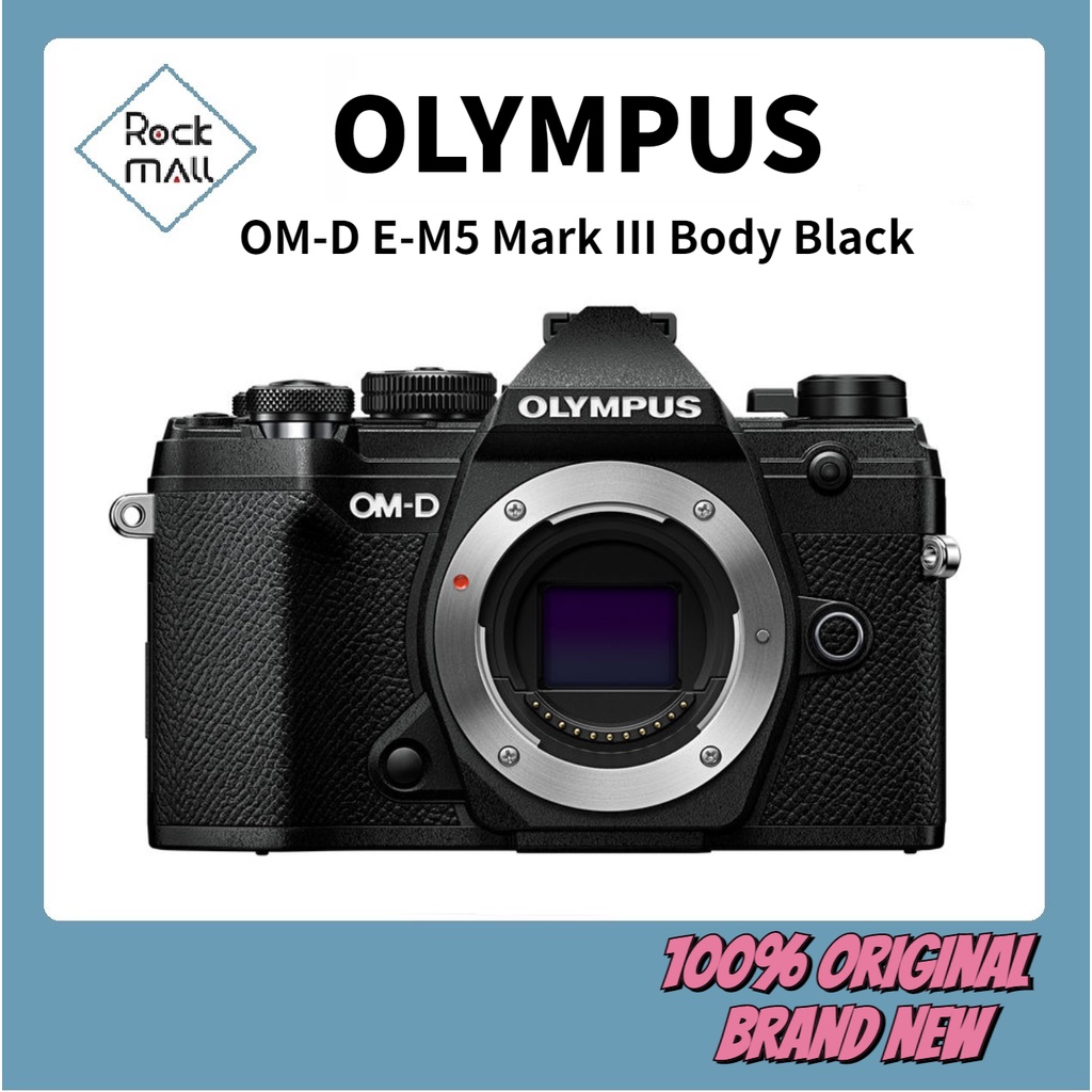 Olympus OMD EM5 Mark III Mirrorless Digital Camera Body Black