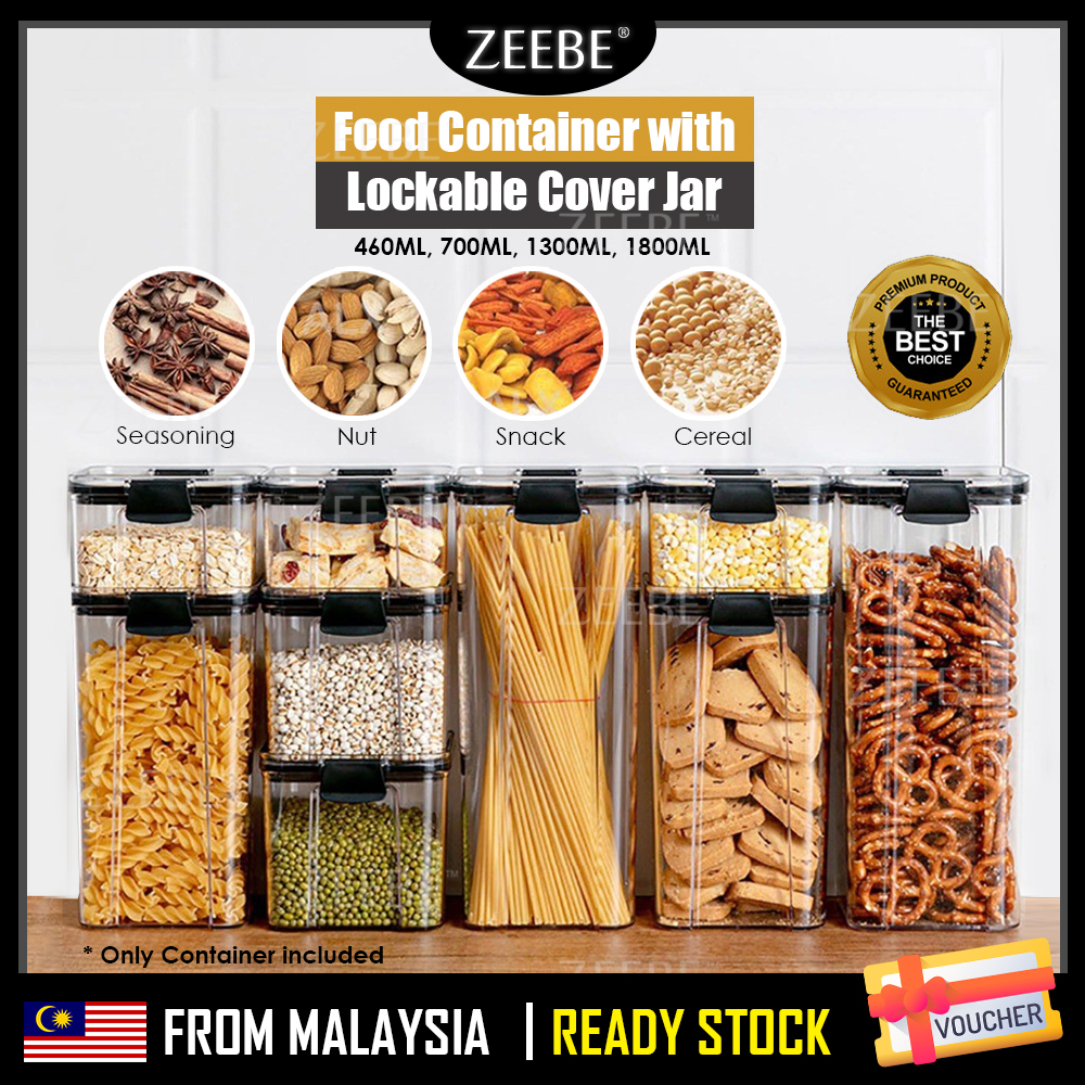 YOHESO Food Storage Container Sealed Plastic Kitchen Airtight Box