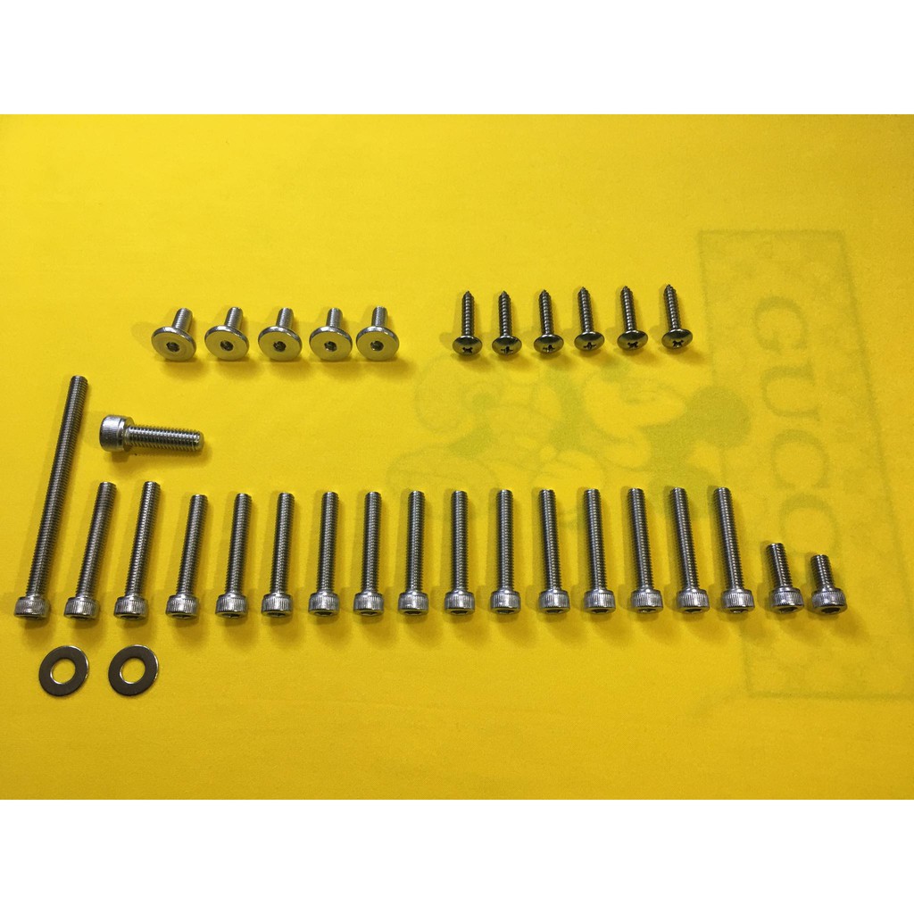Honda BEAT 110 FI v1 / v2 / Zoomer X gen 2 Stainless Crankcase bolts