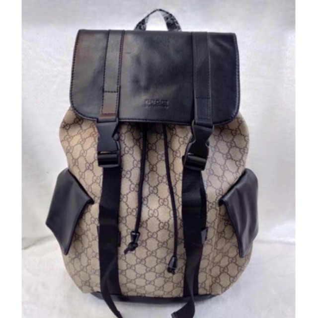 gucci monogram backpack