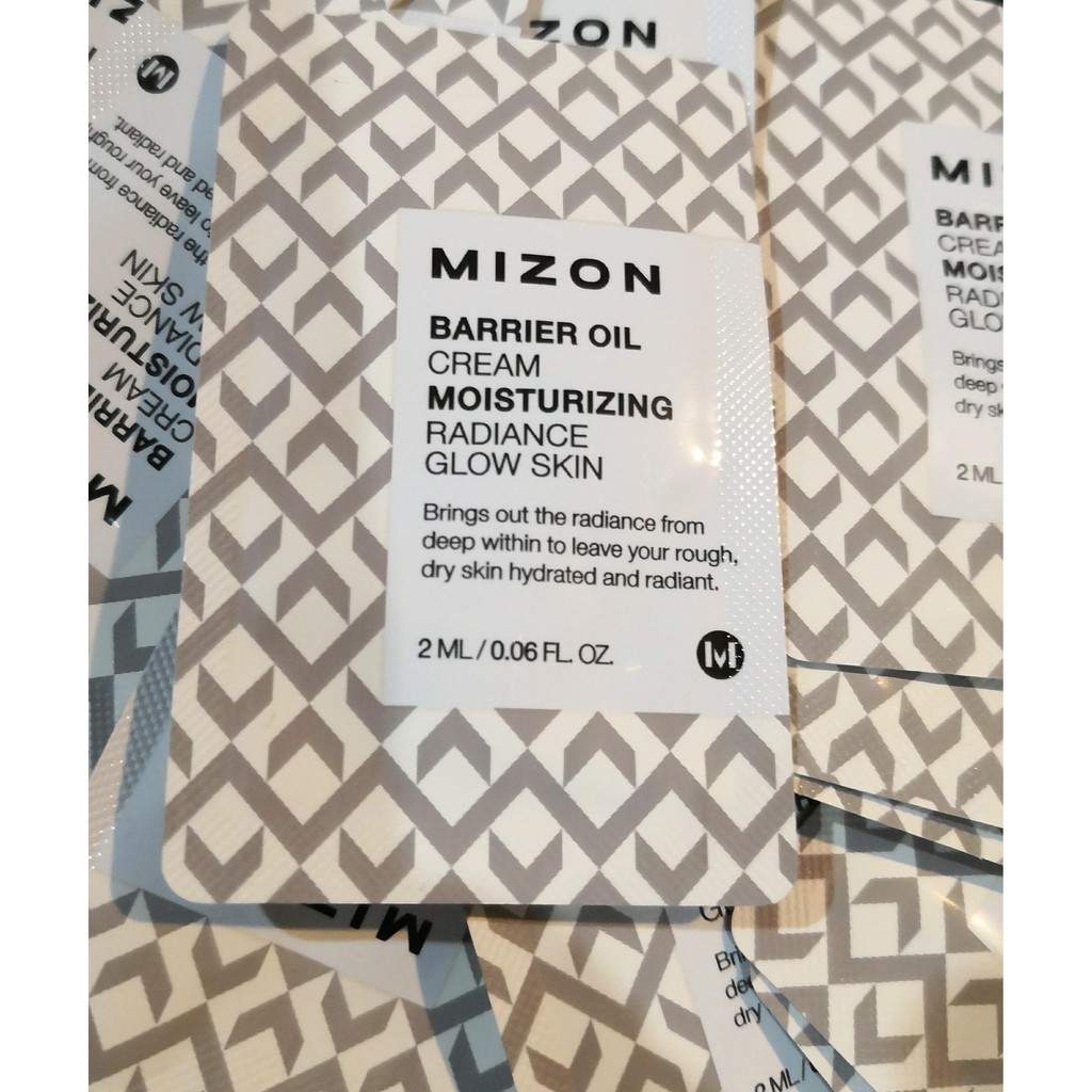 mizon barrier oil cream moisturizing radiance glow skin