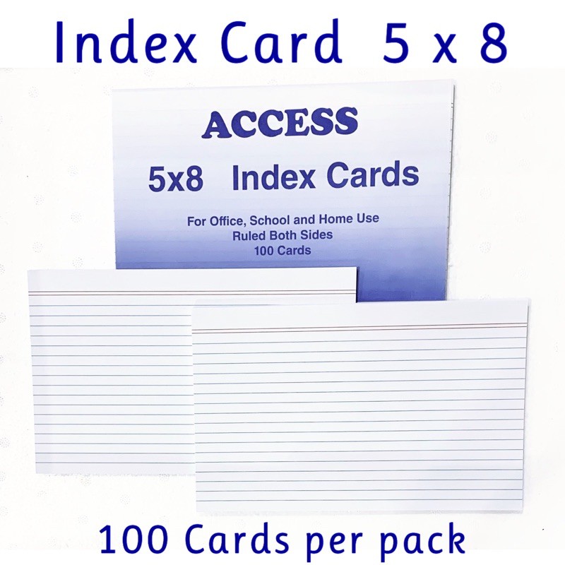 What Is 5x8 Index Card Size