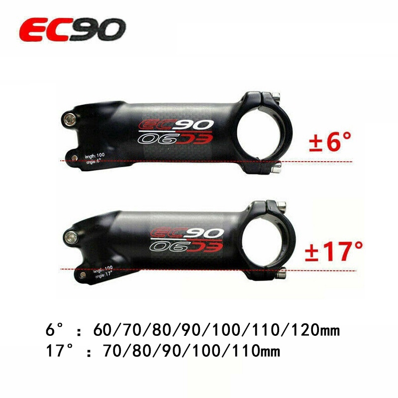 EC90 Aluminum Package Carbon Stems Stand Road//MTB Bike Stem Ultralight 3K Gloss