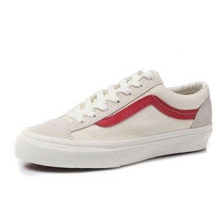 vans old skool marshmallow red stripe