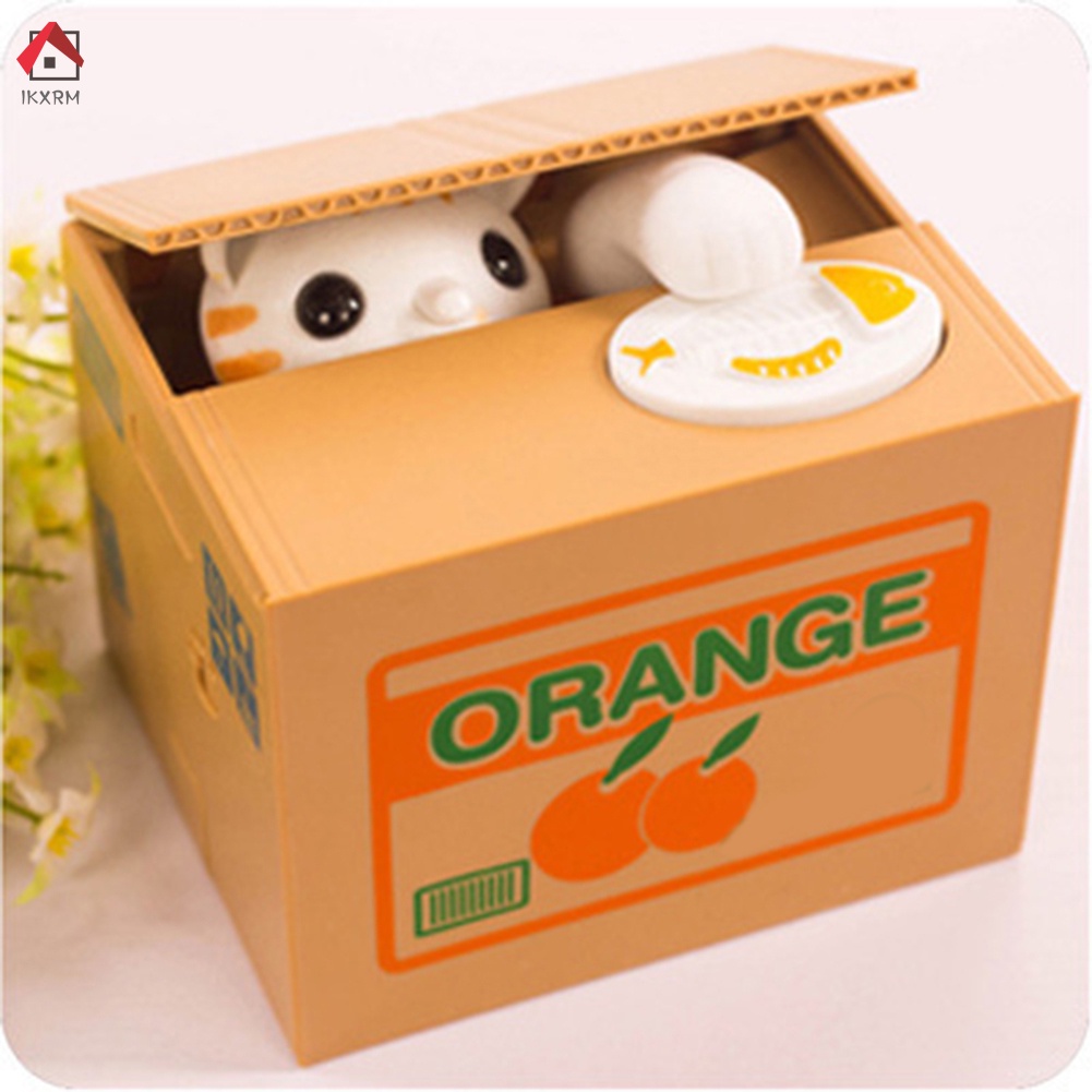 Automated Cats Dog Steal Coin Bank Piggy Bank Money Saving Box Digital