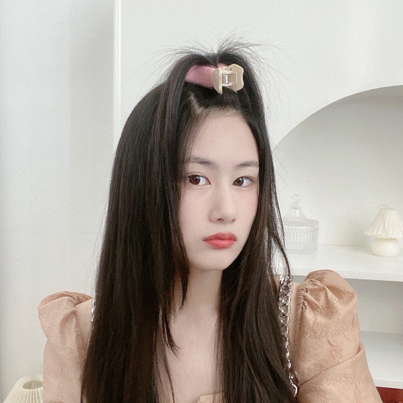 ☈◕☂Korean hair root fluffy hair clips, hair fluffy artifact hair accessories,  seamless hairpin, fore | Shopee Philippines