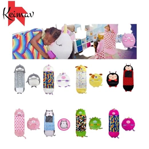 Happy Nappers Sleeping Bag Kids Boys Girl Play Pillow