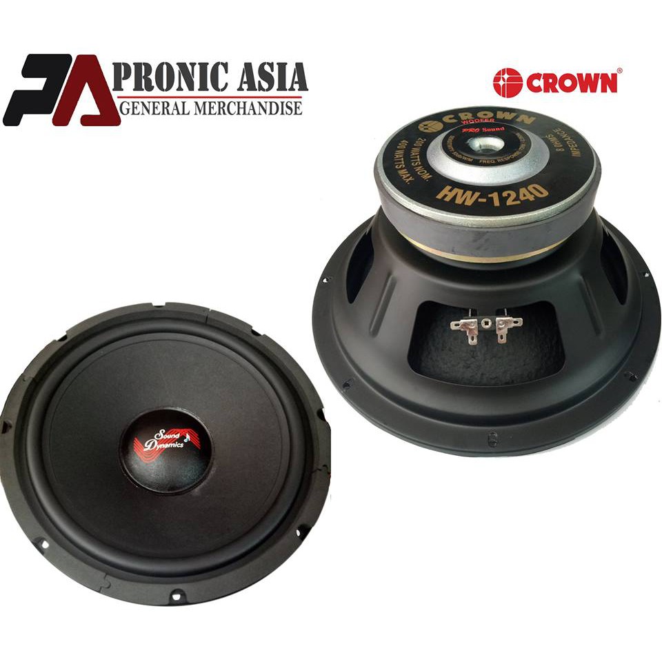 Crown 12" 500 watts Woofer Speaker w/ Free Screen Shopee Philippines