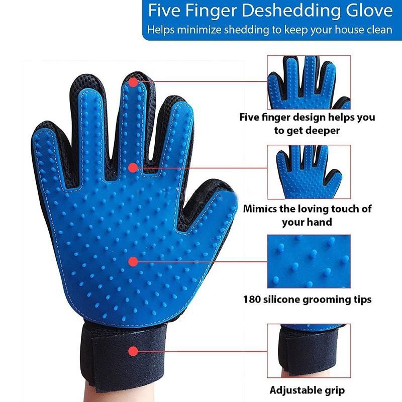 true touch dog grooming glove