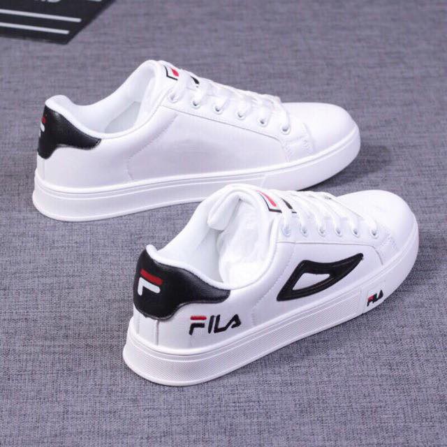 fila full white shoes