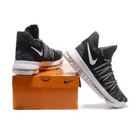 nike kd 10 black white
