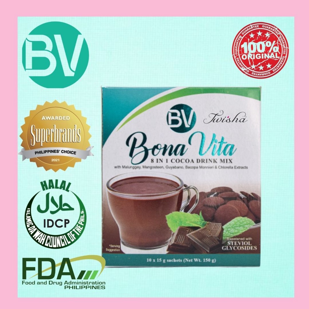 AUTHENTIC BONA VITA 8 IN 1 COCOA DRINK MIX Shopee Philippines