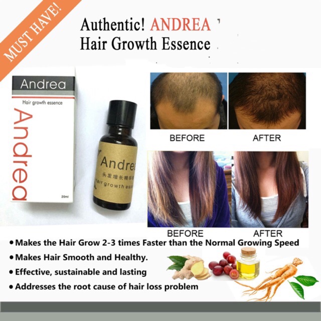 Authentic! ANDREA Hair Growth Essence Hair Grower 20ML ...