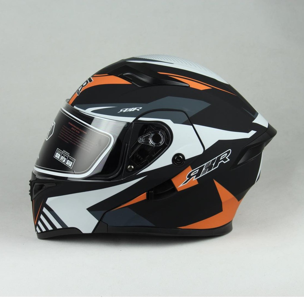 RXR FullFace Dual Visor K691B-A4 Blade Motorcycle Helmet 