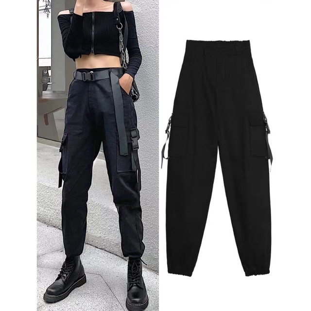 Korean Cargo pants for women fits 25-30 waistline #5516 | Shopee ...