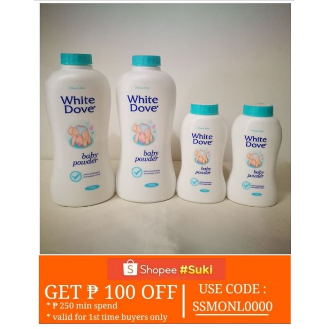 White Dove Baby Powder 100g & 200g | Shopee Philippines