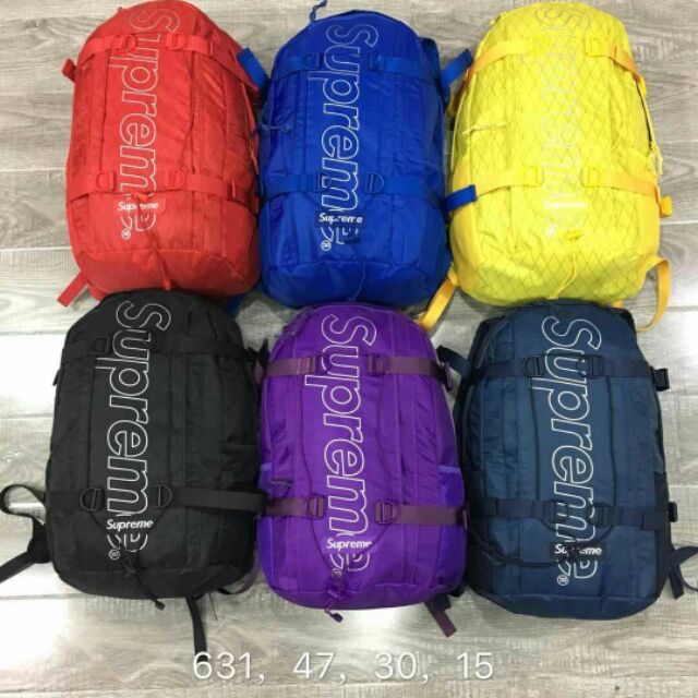 supreme purple backpack