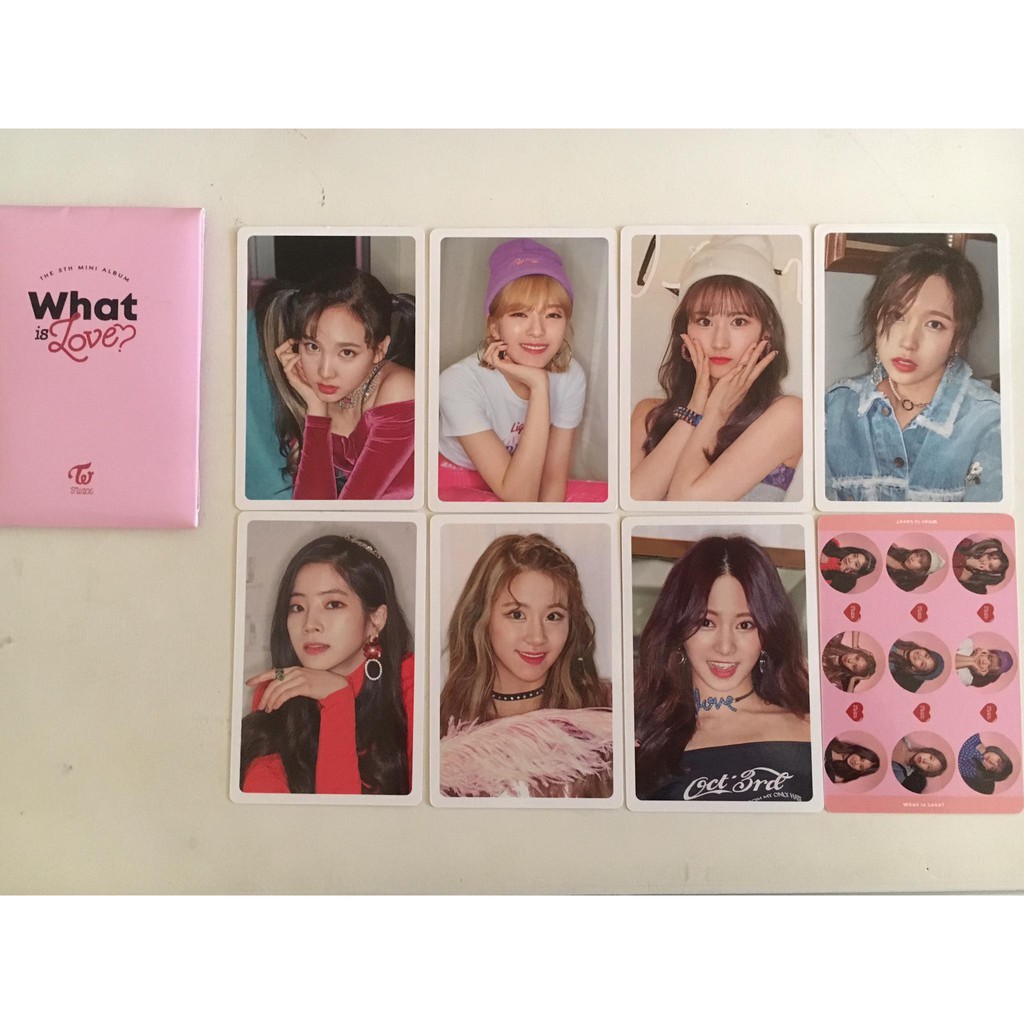 Onhand] Twice What Is Love Official Pob Photocards Pcs Nayeon Jeongyeon  Sana Mina Dahyun Tzuyu | Shopee Philippines