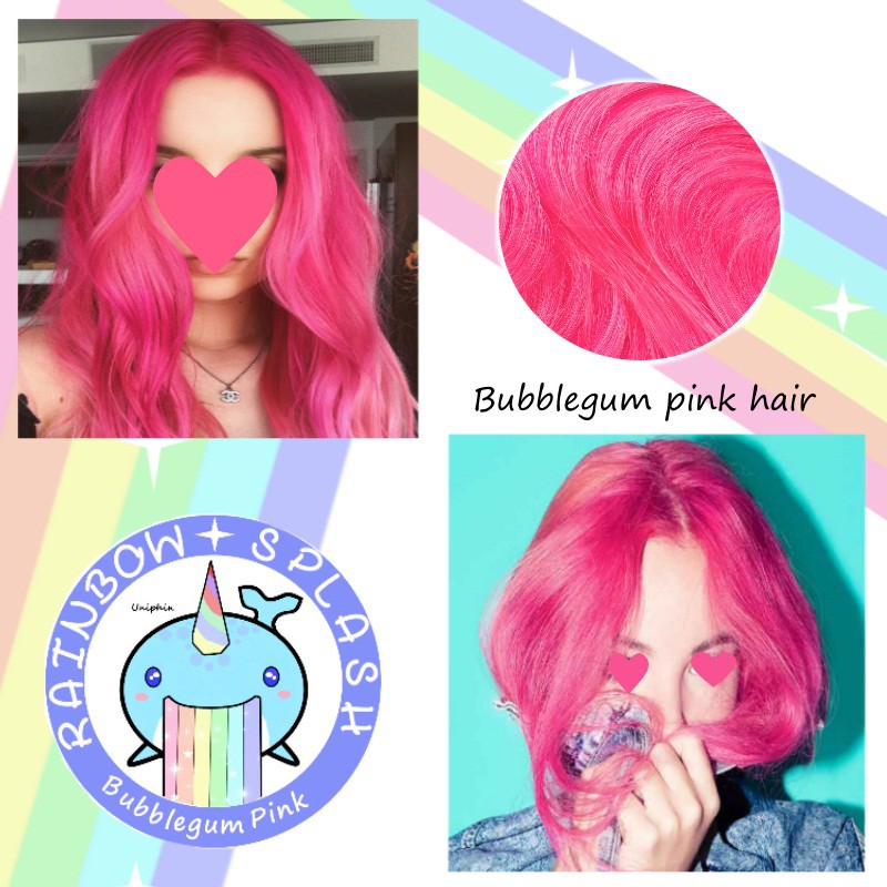 Rainbow Splash Bubblegum Pink Dye And Colored Powder Hair Dye Shopee Philippines