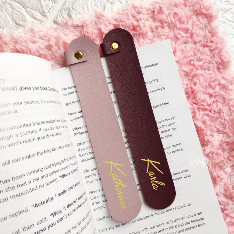 Plain/Personalized Leather Bookmark | Shopee Philippines