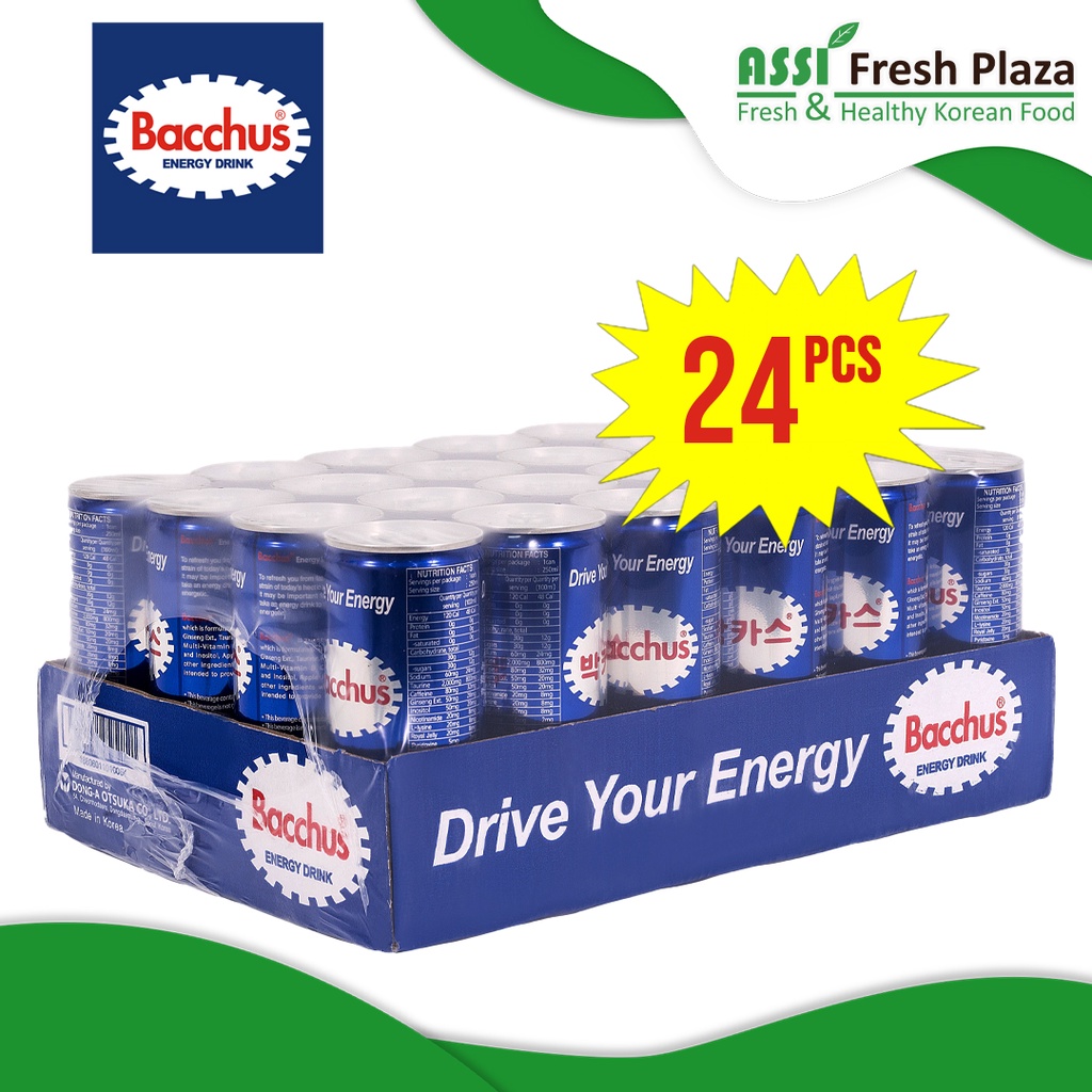 BACCHUS Energy Drink Original (24 pcs) | Shopee Philippines