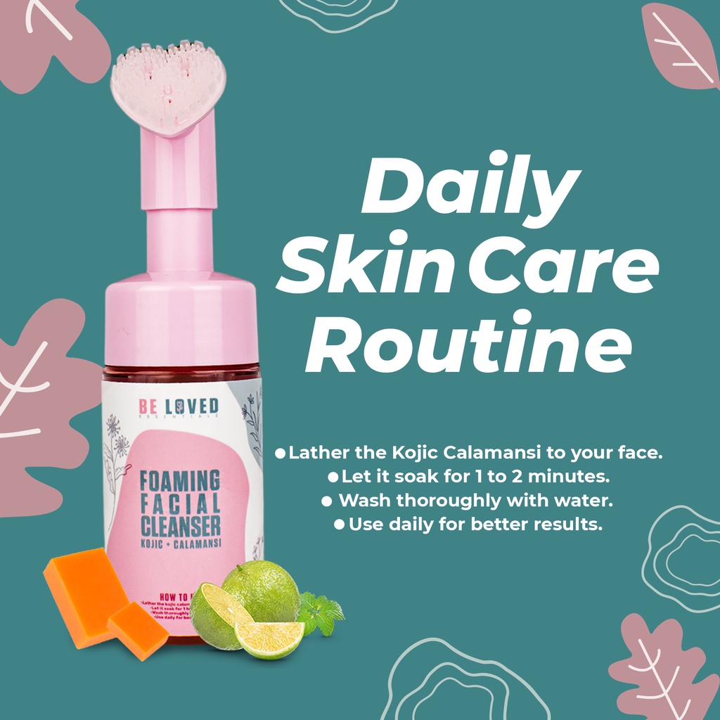 Kojic Calamansi Facial Foaming Cleanser brush skin care whitening
