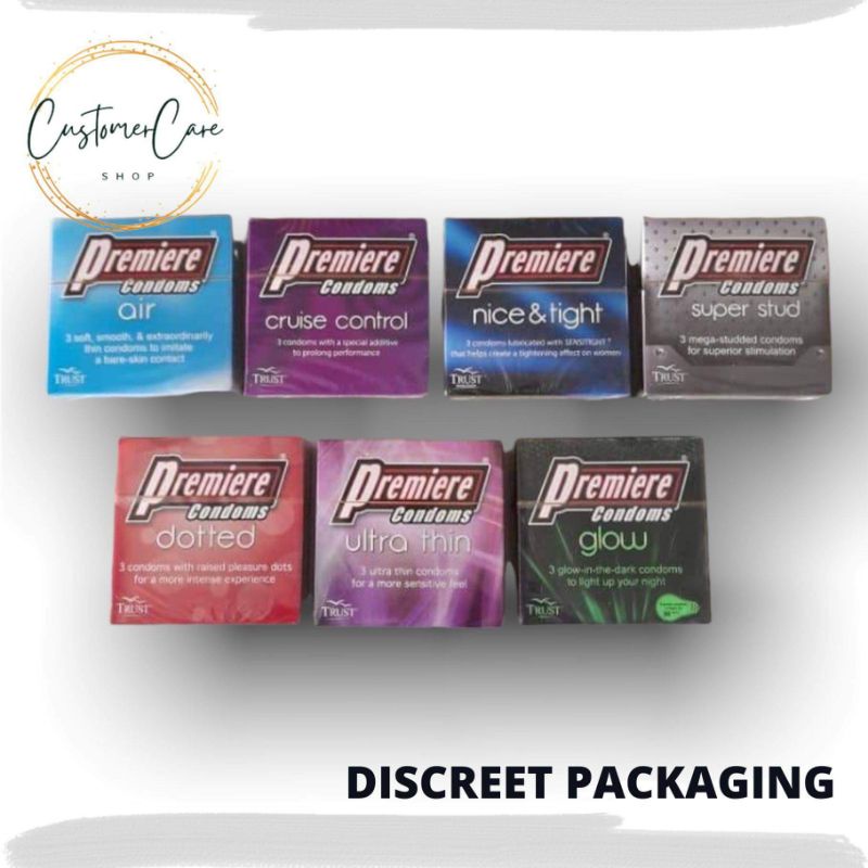 Premiere Condom Ultra Thin Dotted Watermelon Glow Nice Tight Cruise