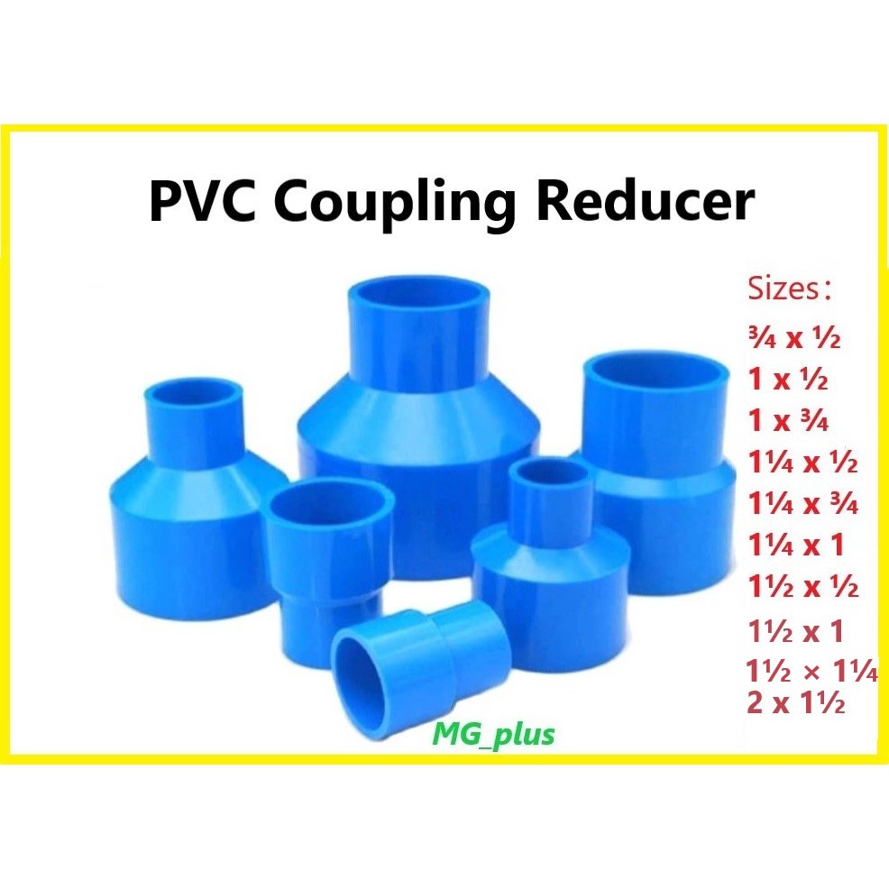 PVC Blue Coupling Reducer Or Reducer Socket For Water Lines Water Pipes 