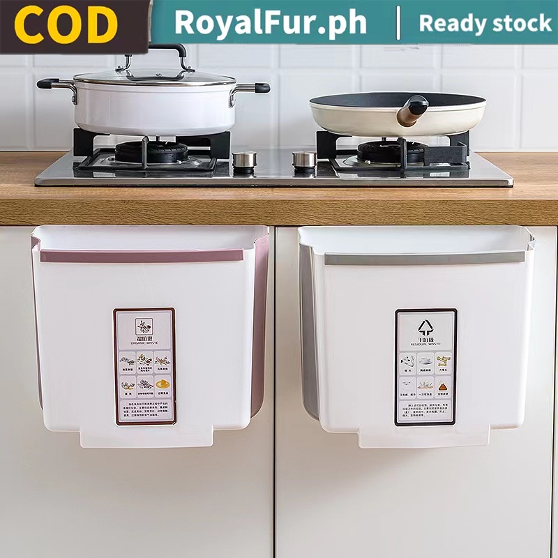 COD Folding Waste Bin Wall Mounted Bin Kitchen Door Hanging