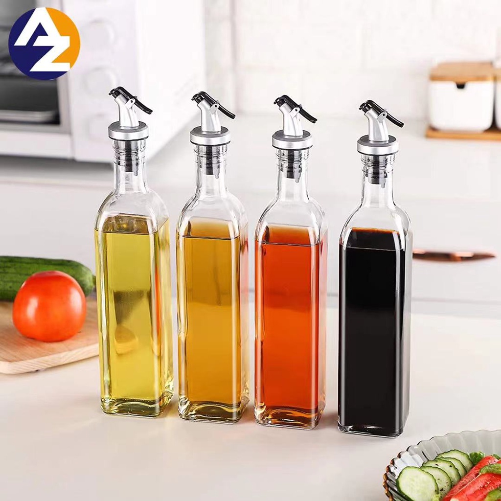 AZ 1PCS Salad Dressing / Oil Dispenser Clear Bottle 500ml oil bottle