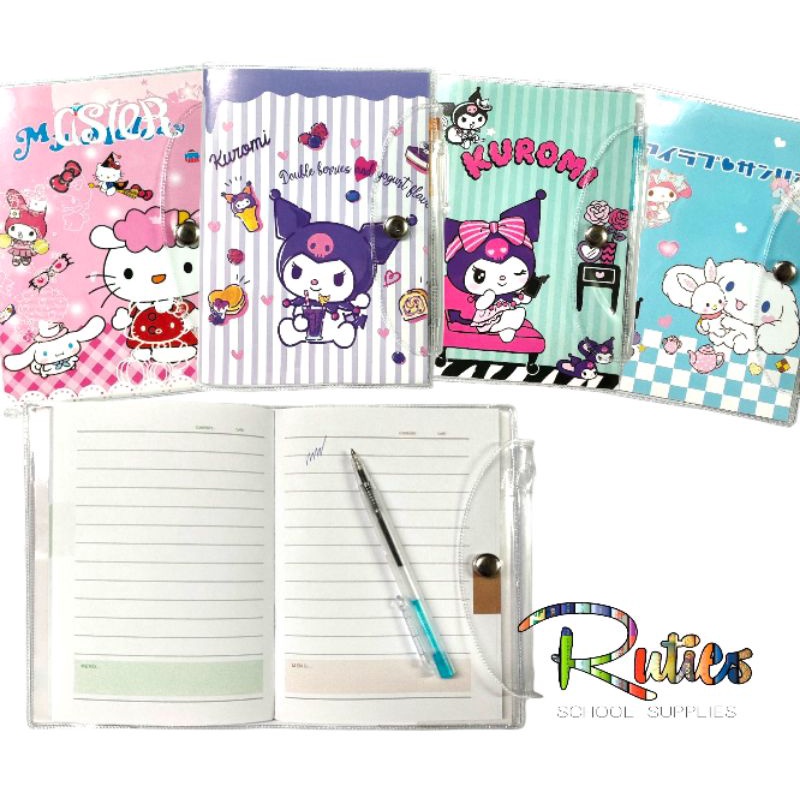 Hello Kitty Geheim notitieboek met hangslot en mooie Kuromi-pen, dagboek, met hangslot en balpen, pluche, schrijfwaren, Kawaii schoolbenodigdheden
