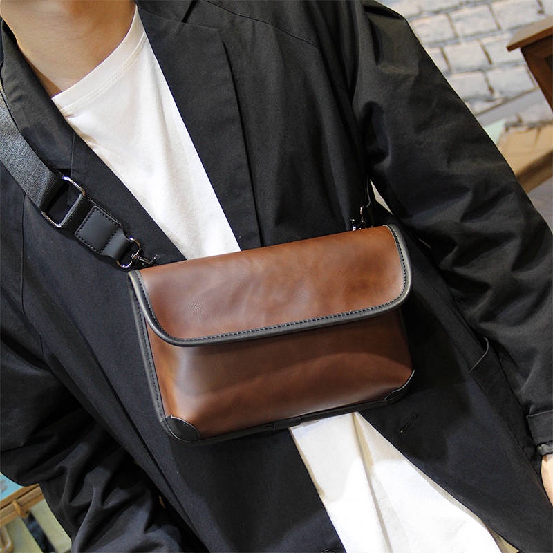 Fashion Shoulder Bag Men's Messenger Bag Casual Korean Messenger Bag ...