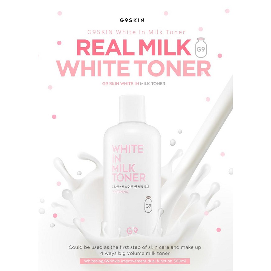 white in milk toner g9 skin