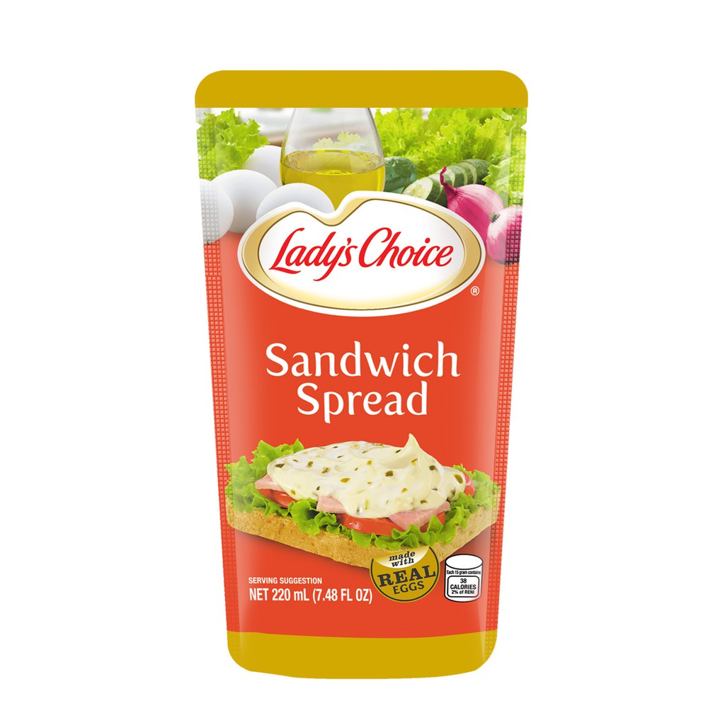 Lady's Choice Regular Sandwich Spread Pouch 220mL Shopee Philippines