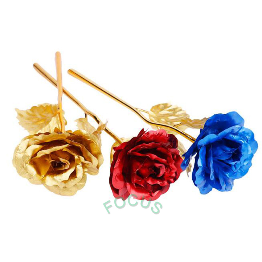 Romantic Forever Love Rose 24K Gold Plated Flower Valentine's Day Birthday Gift 