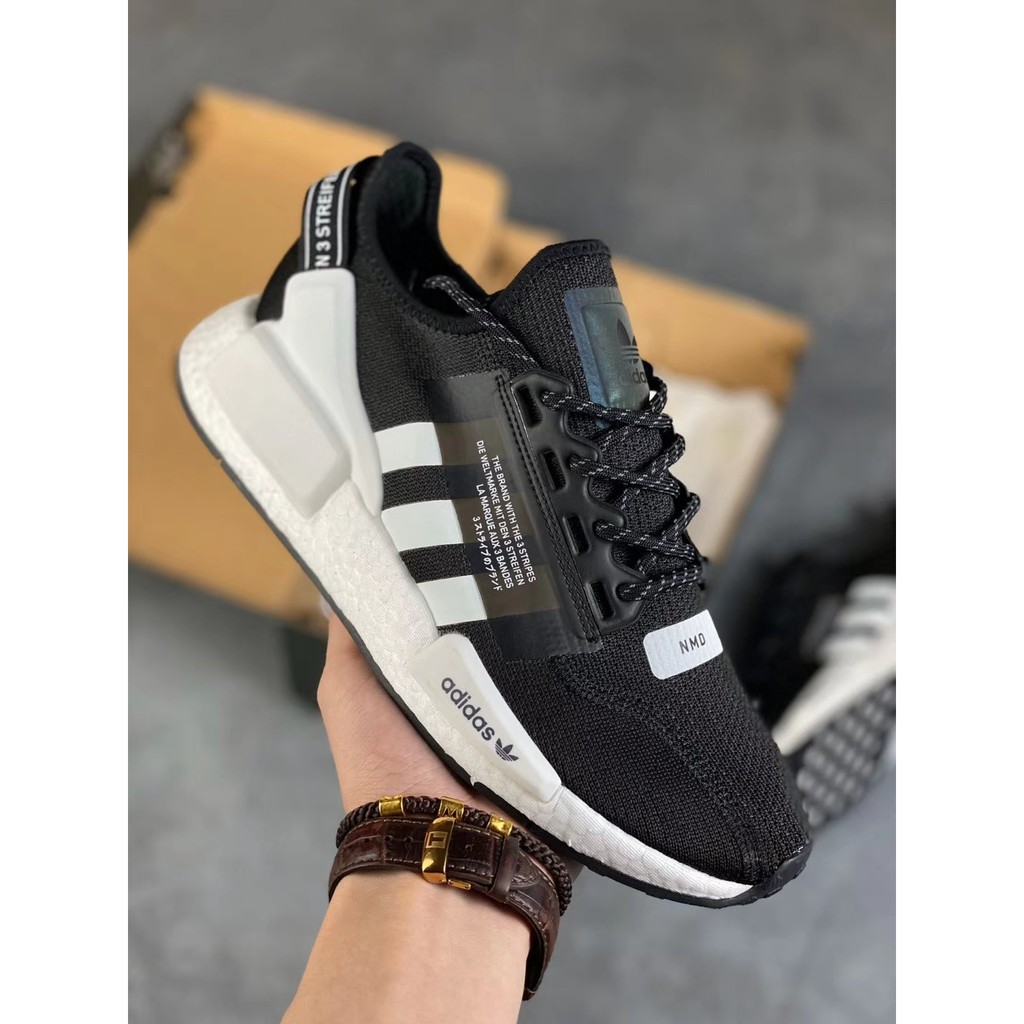 Adidas NMD R1 Light Gray Rose Pink White Trainers Hot Sales