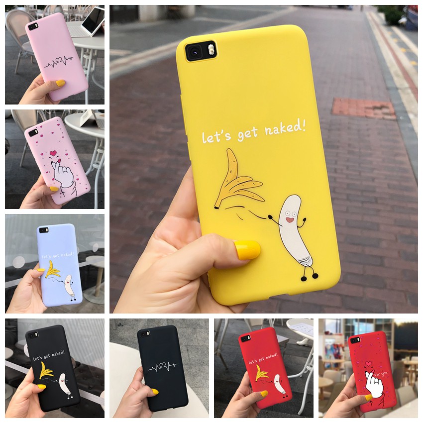 Huawei P8 Lite Ale L21 Ale L02 Ale L04 P8lite Lovely Cartoon Banana Case 5 Color Soft Silicone Phone Casing Shopee Philippines