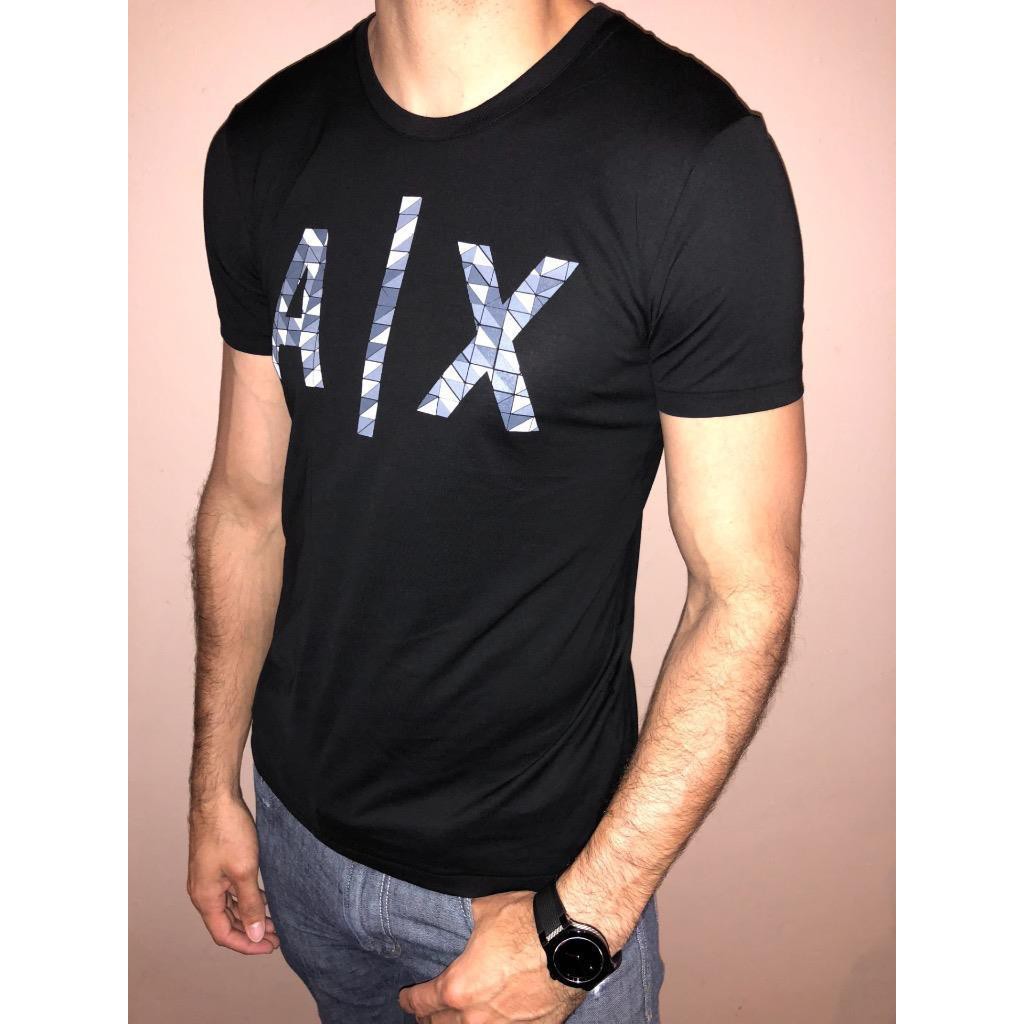 armani black t shirt mens