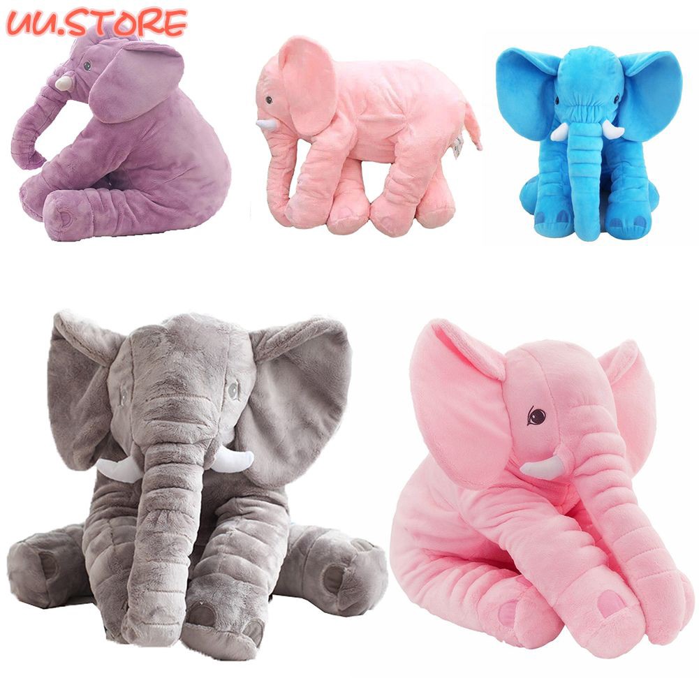 large plush elephant sleeping pillow